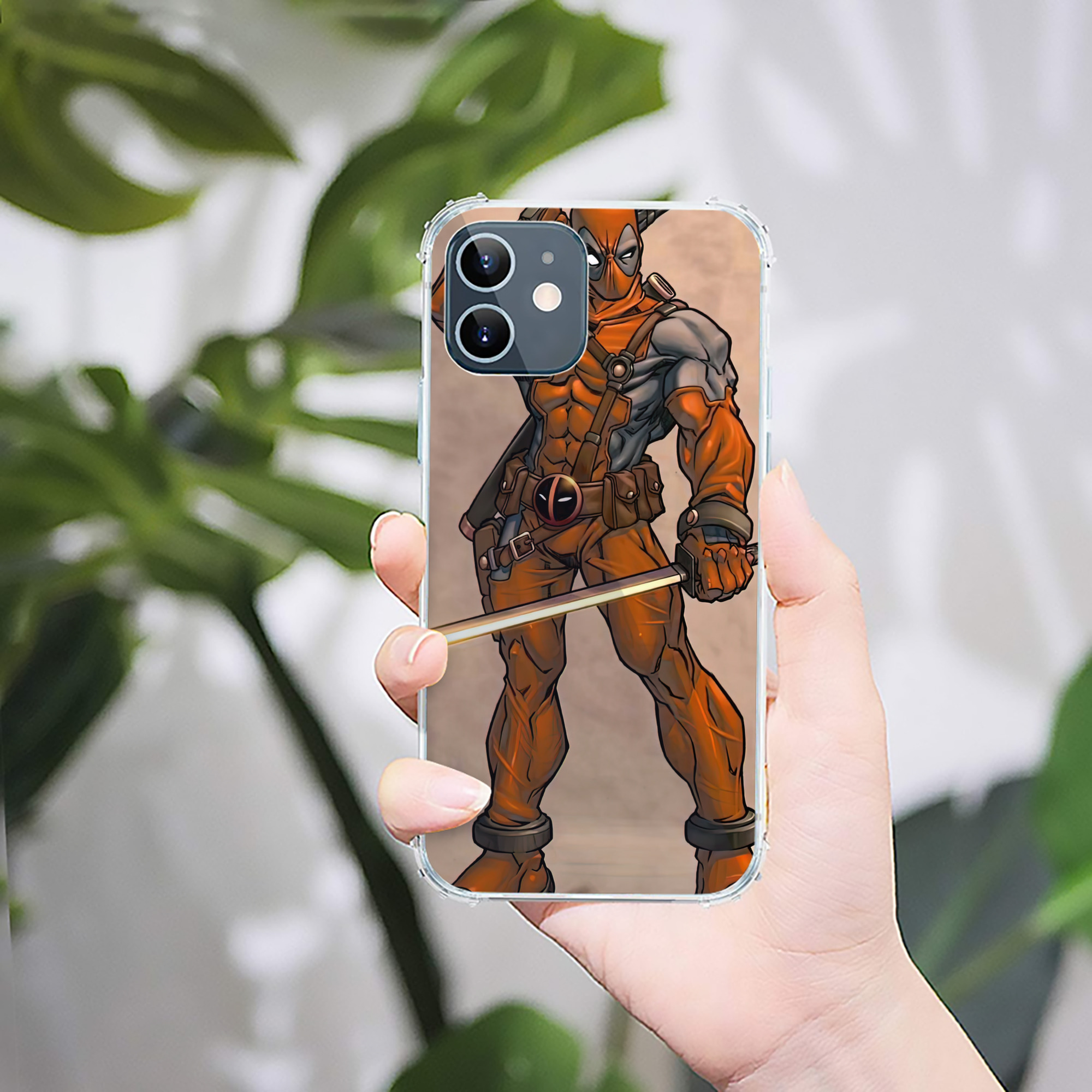 （画像用） Deadpool デッドプール 【iPhone 12シリーズ対応】透明スマホケース（クリアソフトケース）